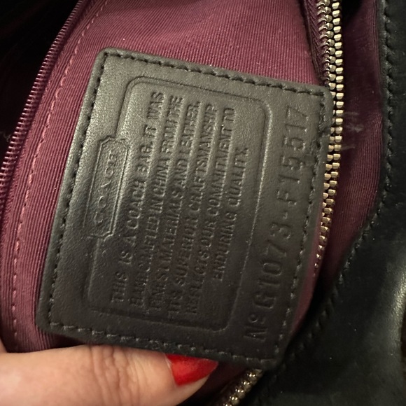 Coach Black and Silver Print Purse - Picture 10 of 12